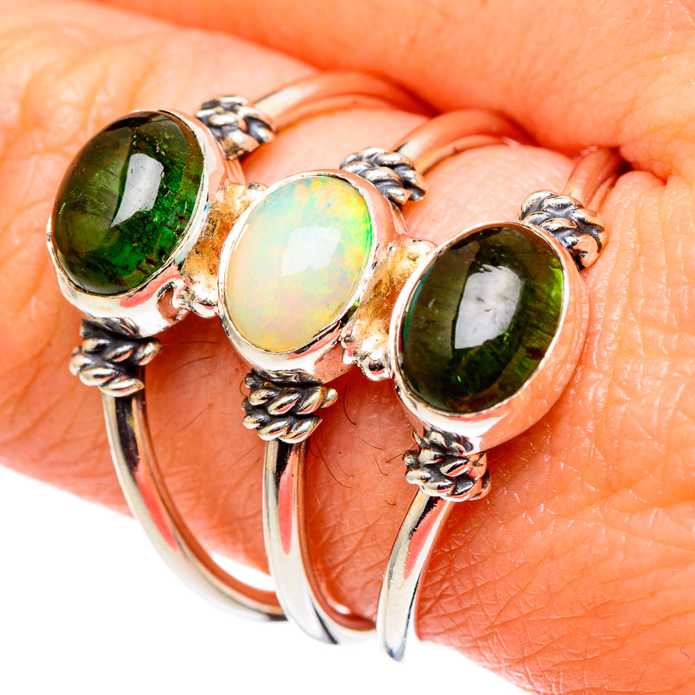 Ethiopian Opal Rings handcrafted by Anasilvercos - RING98638