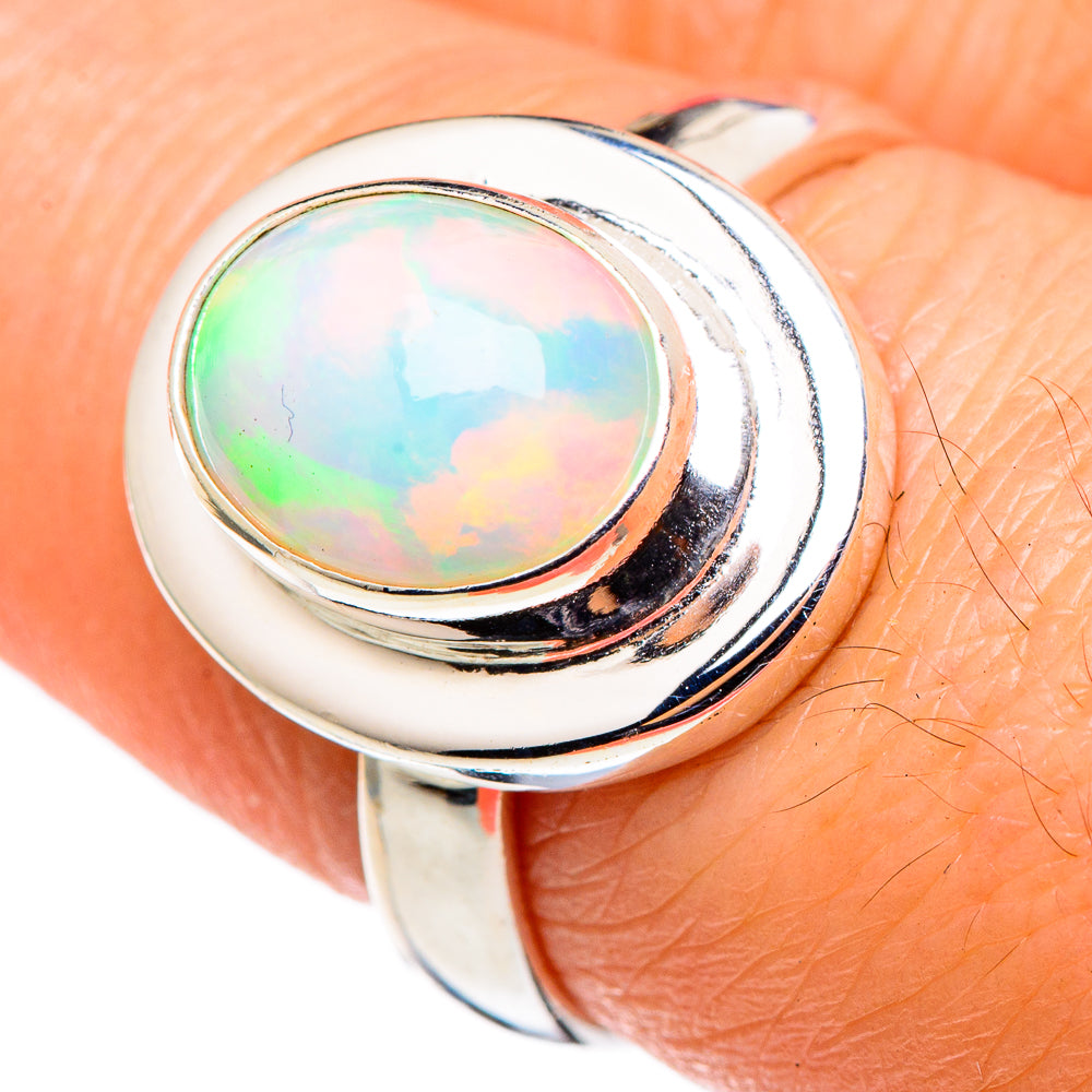 Ethiopian Opal Rings handcrafted by Anasilvercos - RING98639