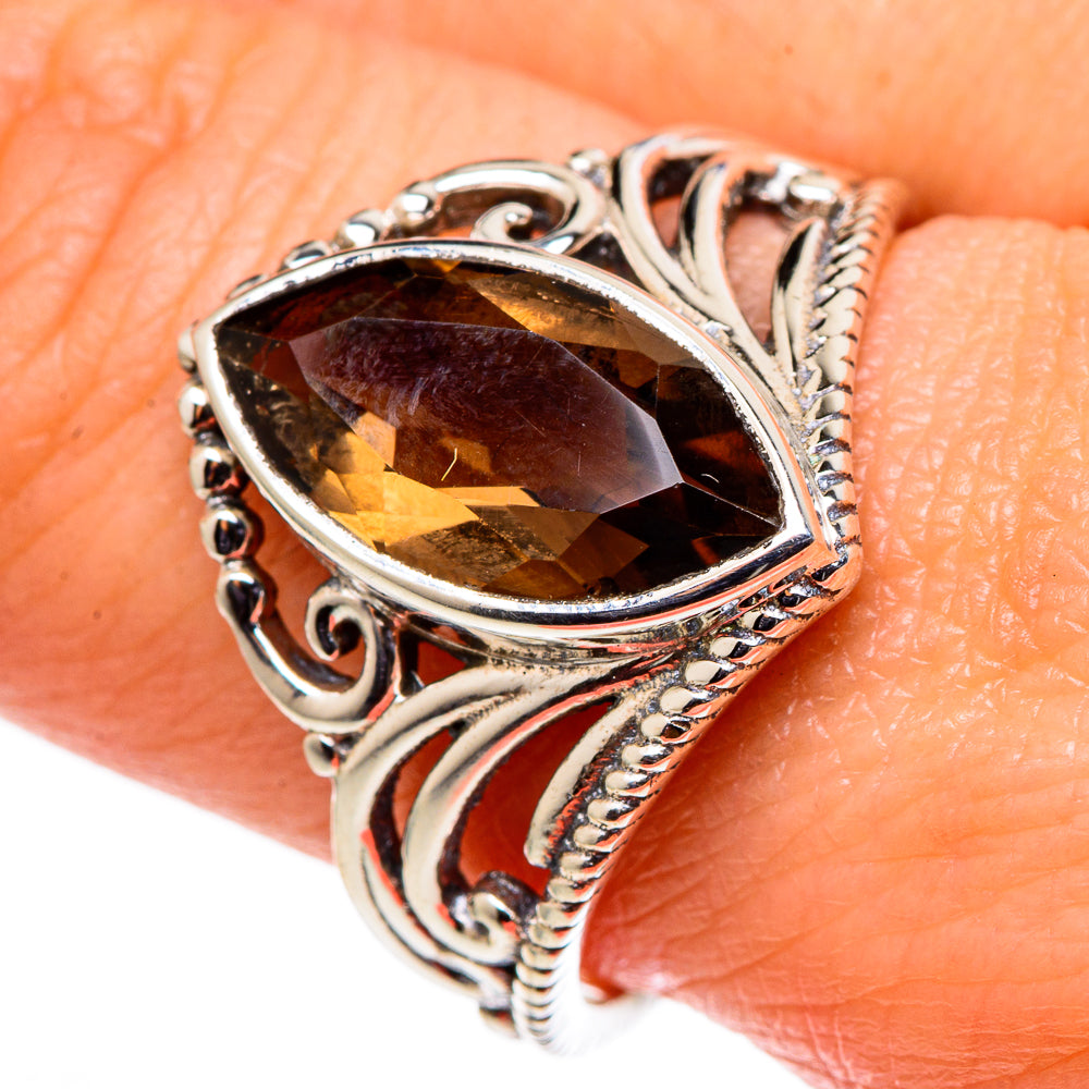 Smoky Quartz Rings handcrafted by Anasilvercos - RING98656