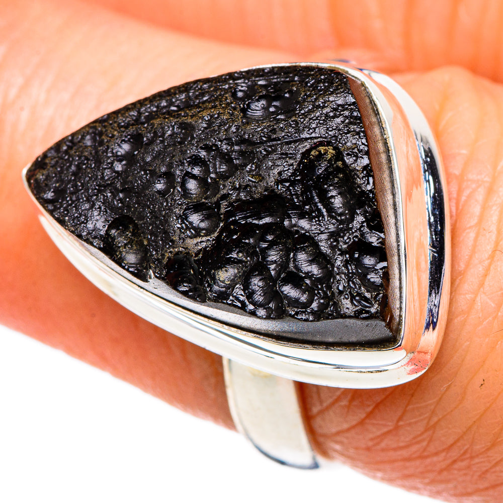 Tektite Rings handcrafted by Anasilvercos - RING98674