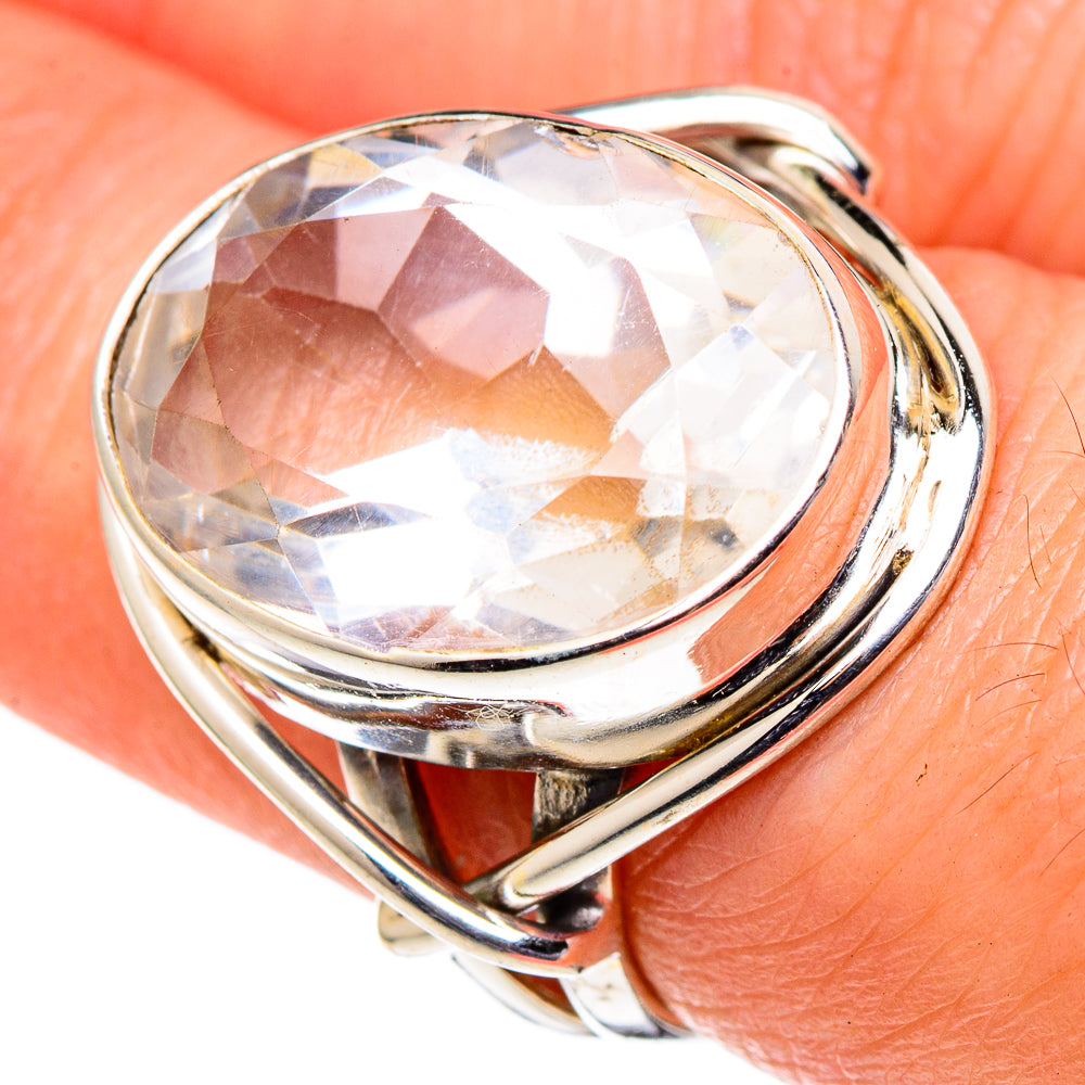 White Quartz Rings handcrafted by Anasilvercos - RING98676