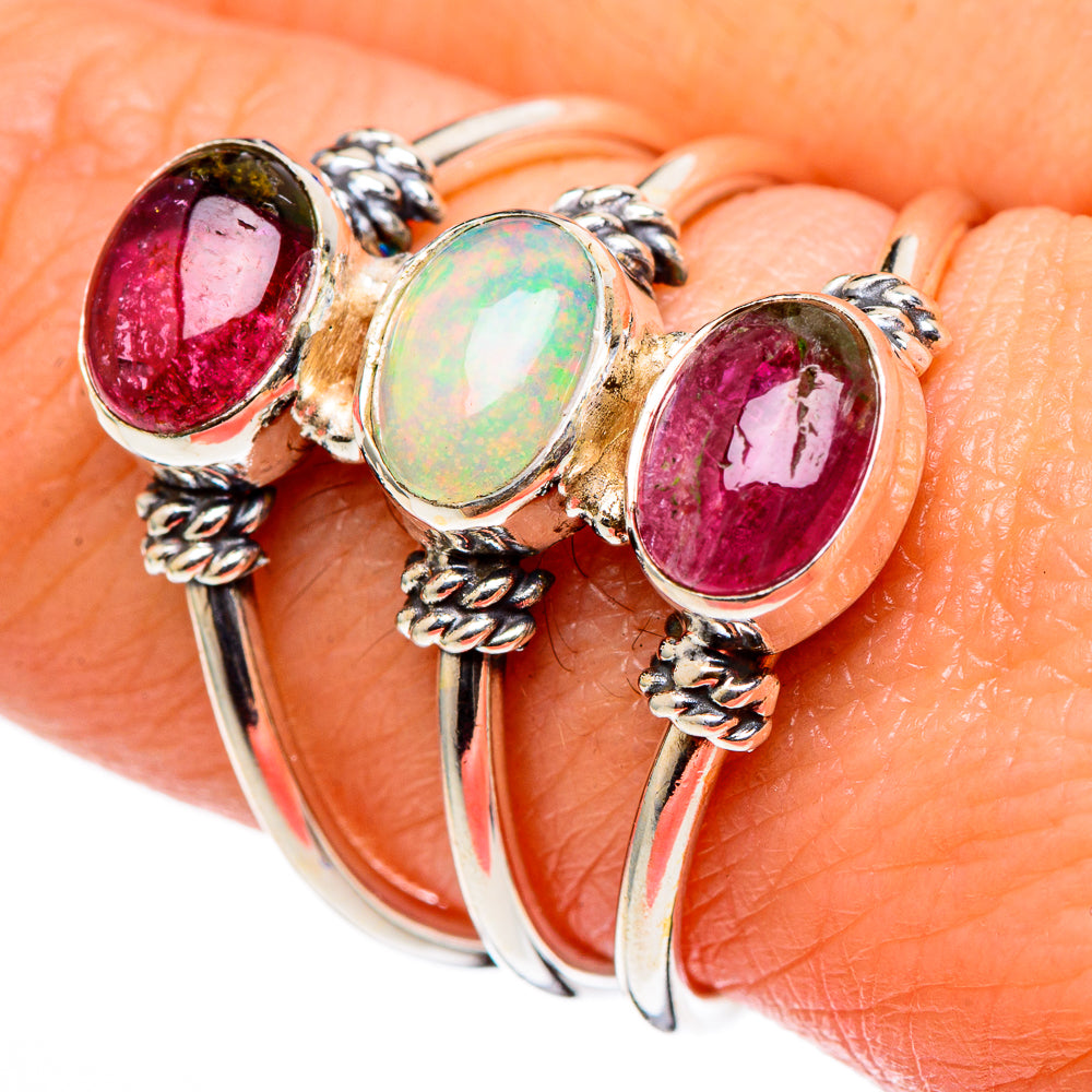 Ethiopian Opal Rings handcrafted by Anasilvercos - RING98678