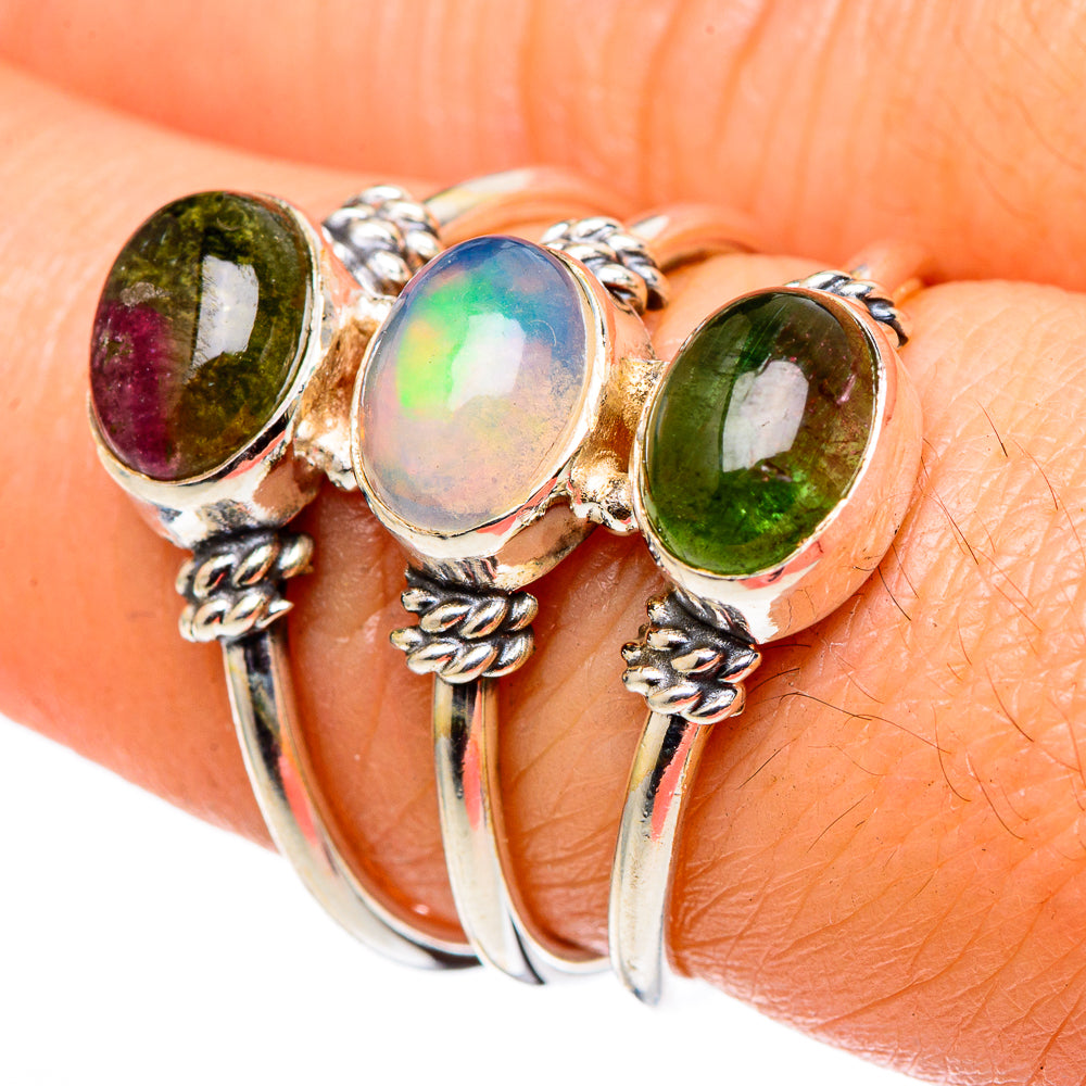 Ethiopian Opal Rings handcrafted by Anasilvercos - RING98680