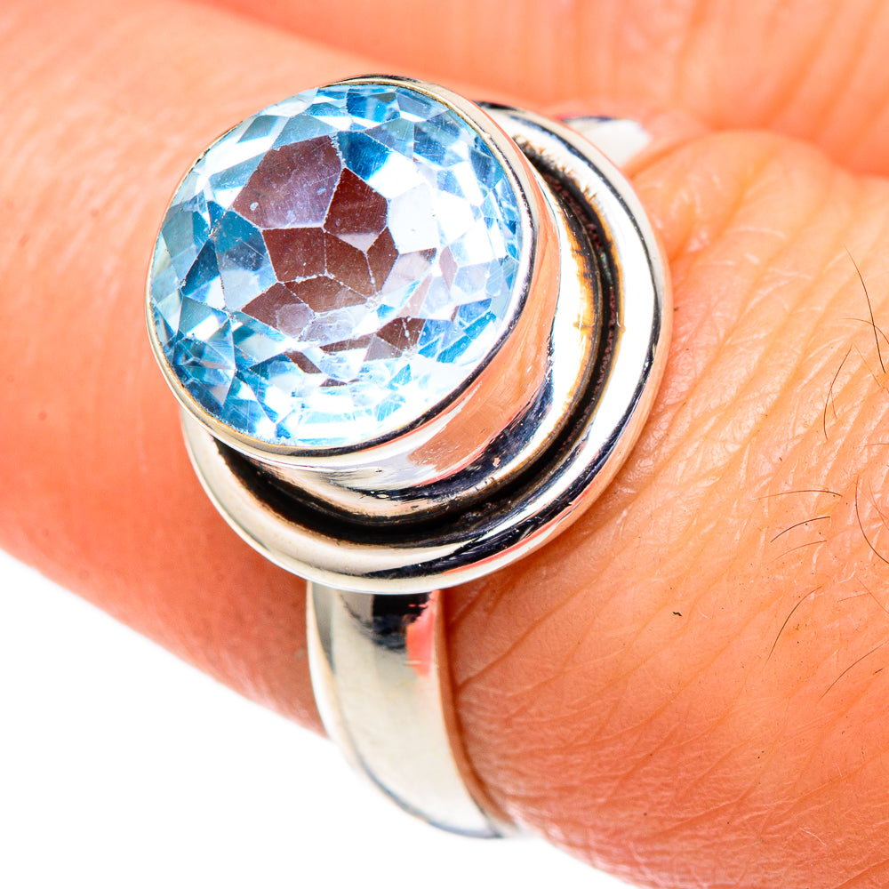 Blue Topaz Rings handcrafted by Anasilvercos - RING98683