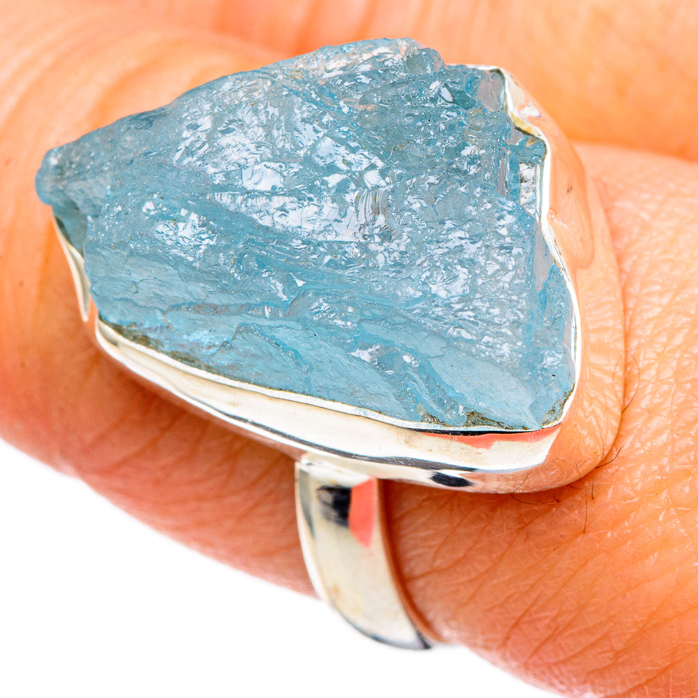 Aquamarine Rings handcrafted by Anasilvercos - RING98688