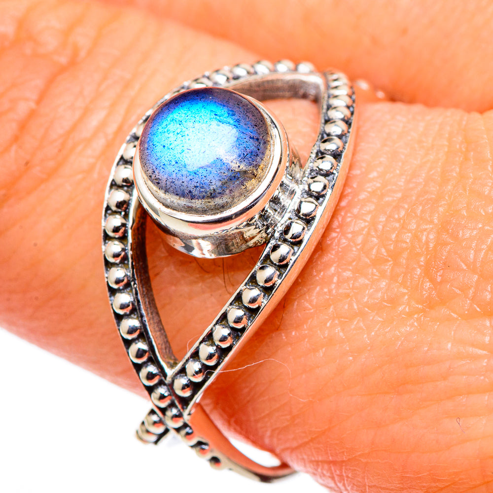 Labradorite Rings handcrafted by Anasilvercos - RING98689