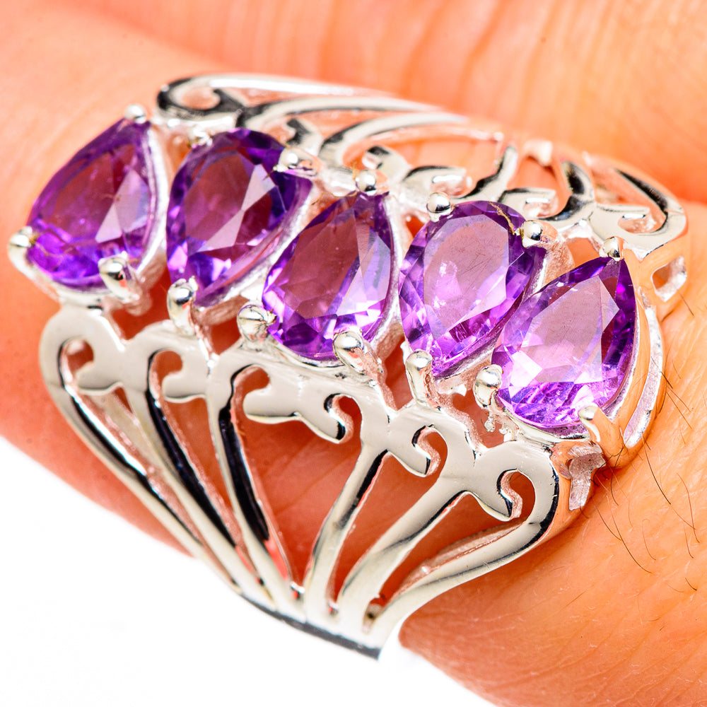 Amethyst Rings handcrafted by Anasilvercos - RING98712