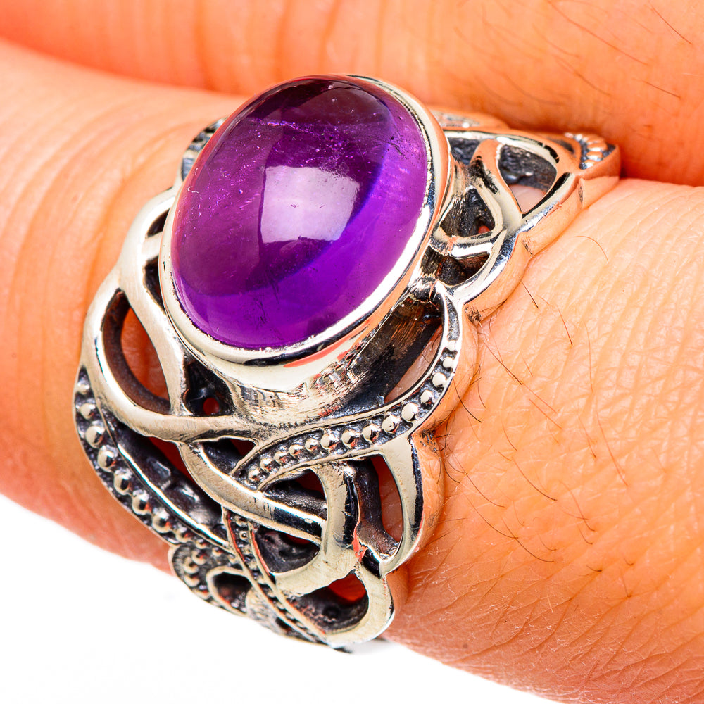 Amethyst Rings handcrafted by Anasilvercos - RING98713