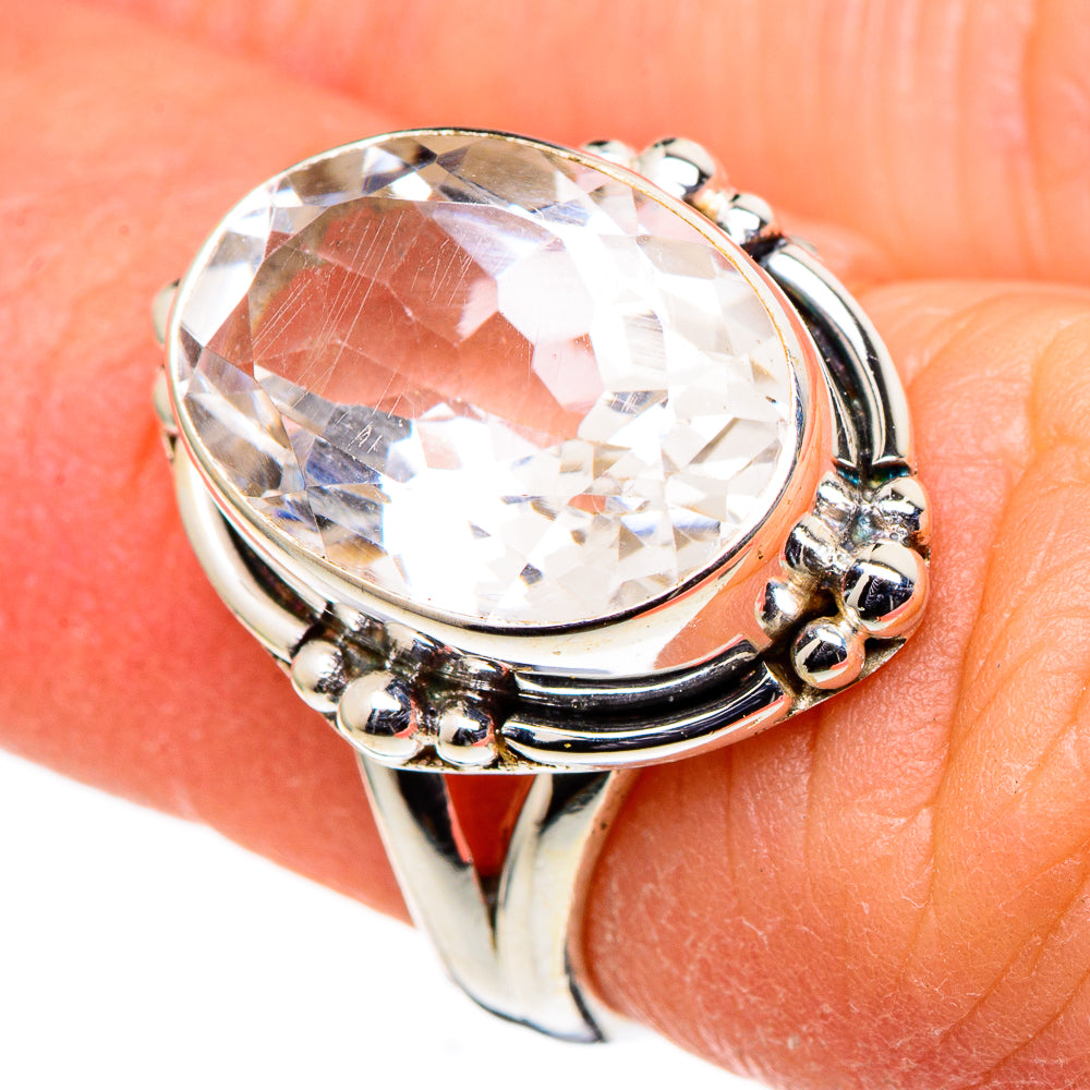 White Quartz Rings handcrafted by Anasilvercos - RING98717