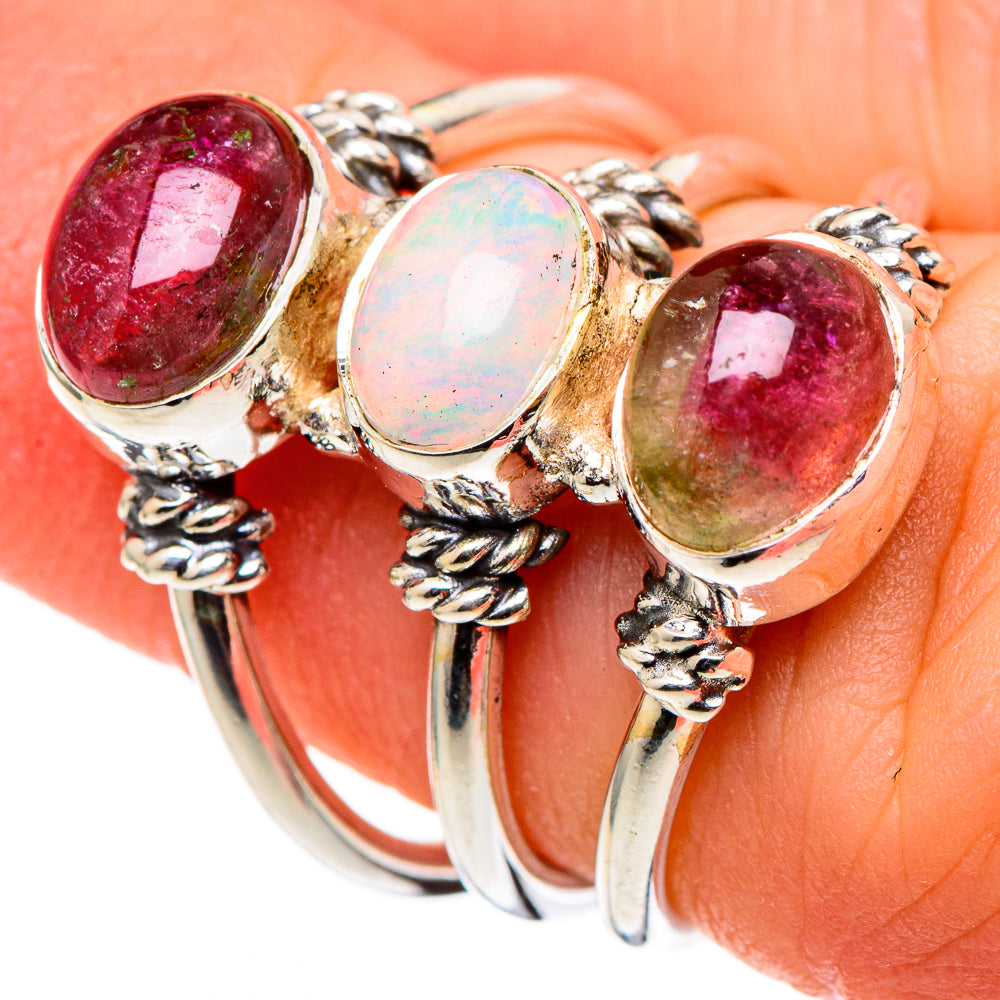 Ethiopian Opal Rings handcrafted by Anasilvercos - RING98719
