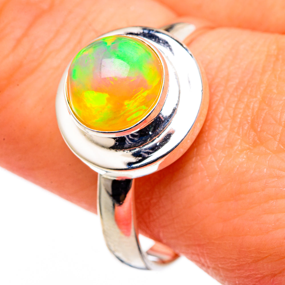Ethiopian Opal Rings handcrafted by Anasilvercos - RING98720
