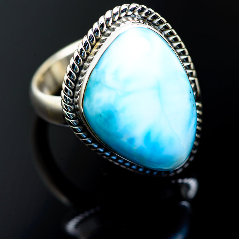 Larimar Rings handcrafted by Anasilvercos - RING987216