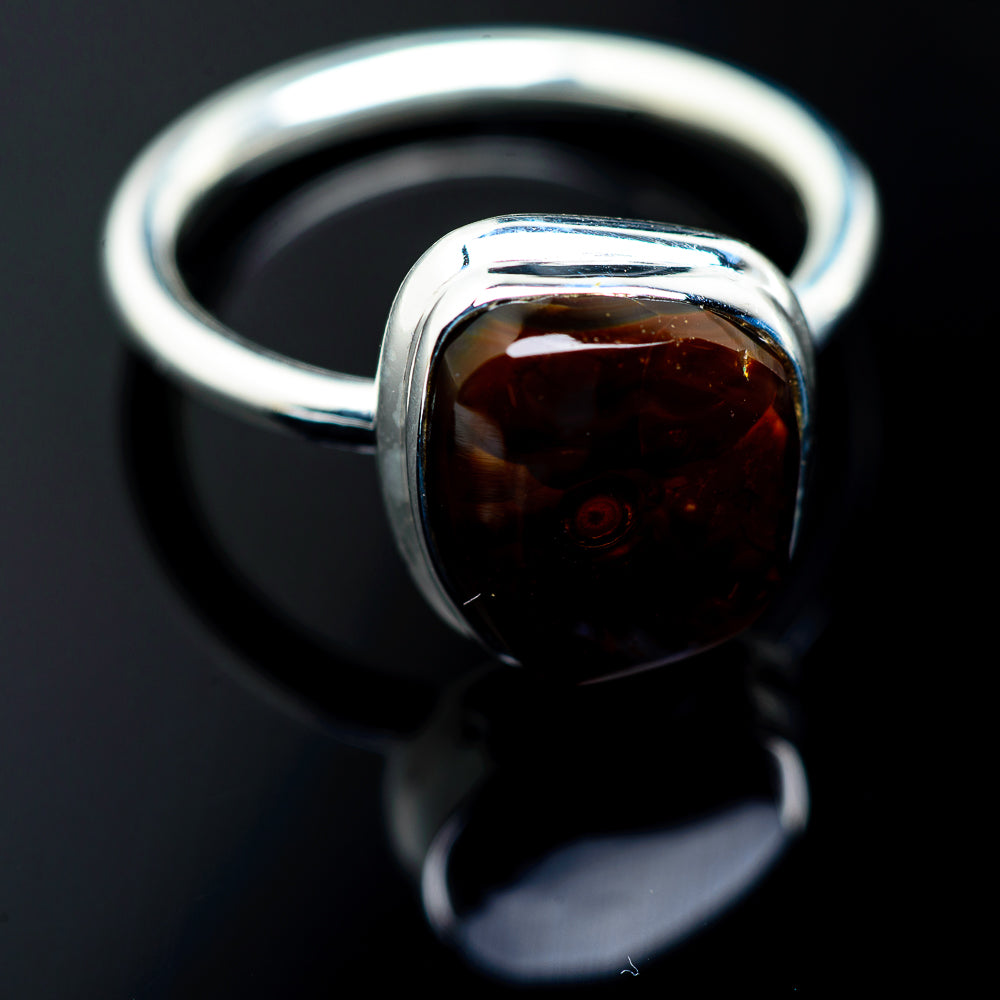 Mexican Fire Agate Rings handcrafted by Anasilvercos - RING987386