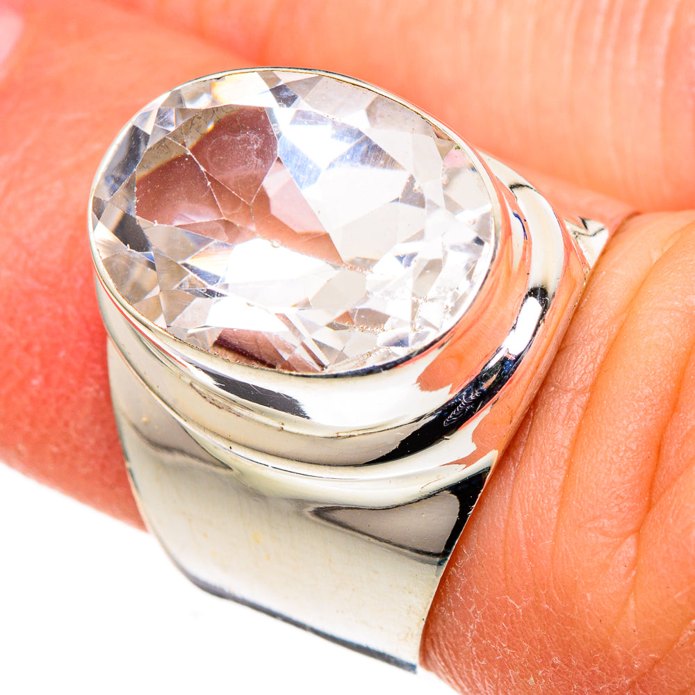 White Quartz Rings handcrafted by Anasilvercos - RING98754