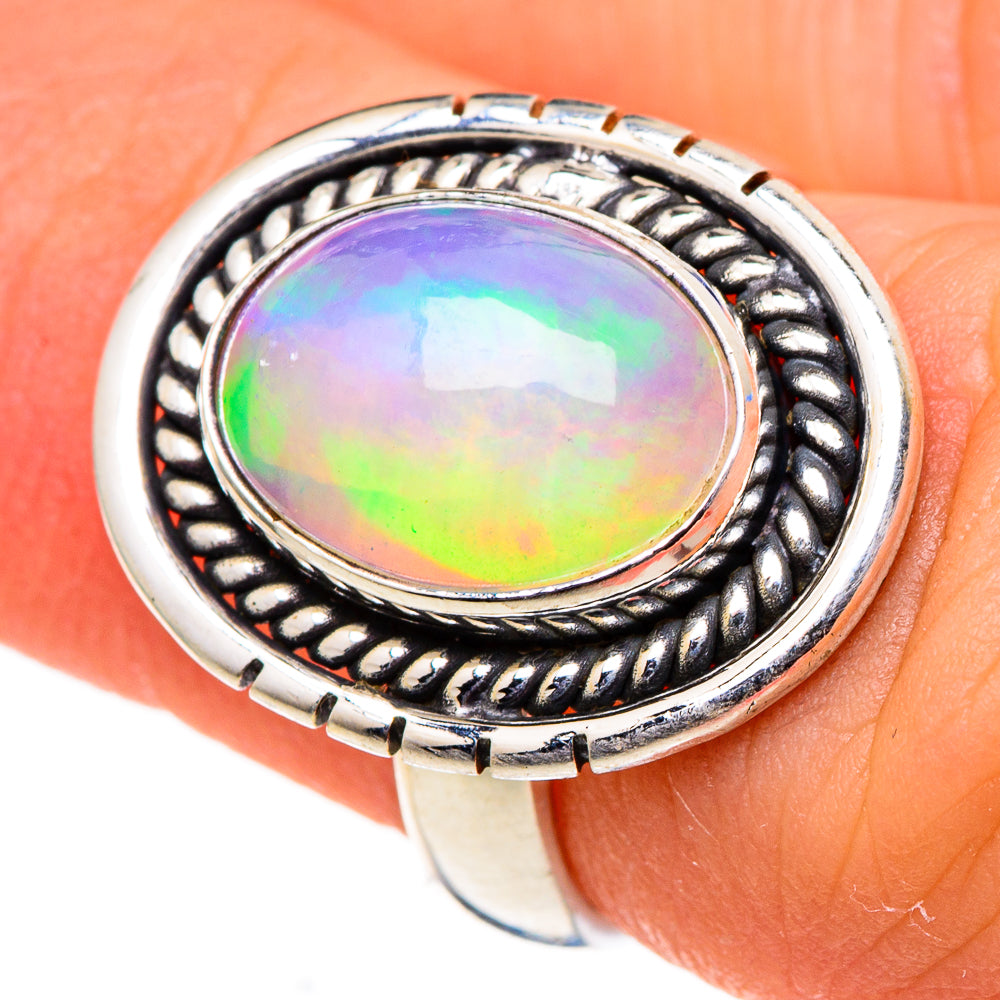 Ethiopian Opal Rings handcrafted by Anasilvercos - RING98756