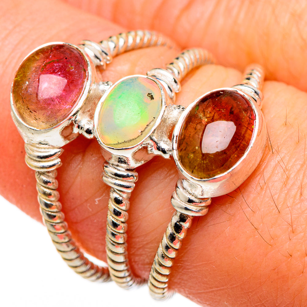 Ethiopian Opal Rings handcrafted by Anasilvercos - RING98757