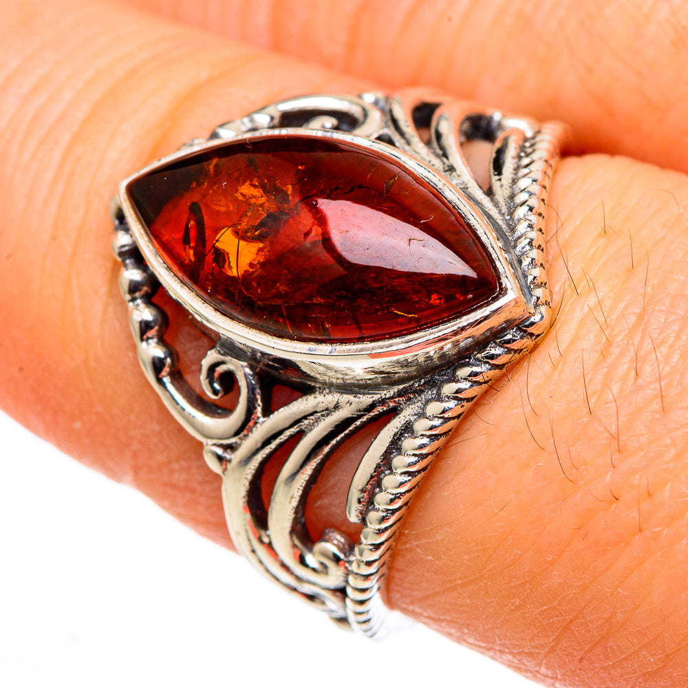 Baltic Amber Rings handcrafted by Anasilvercos - RING98773