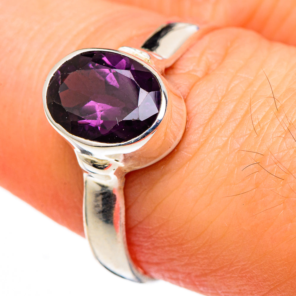 Purple Spinel Rings handcrafted by Anasilvercos - RING98776