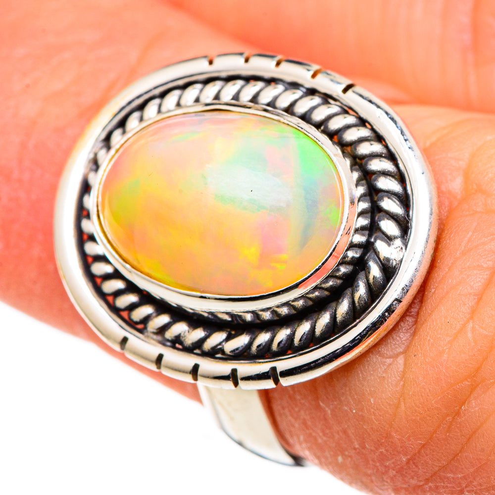 Ethiopian Opal Rings handcrafted by Anasilvercos - RING98794