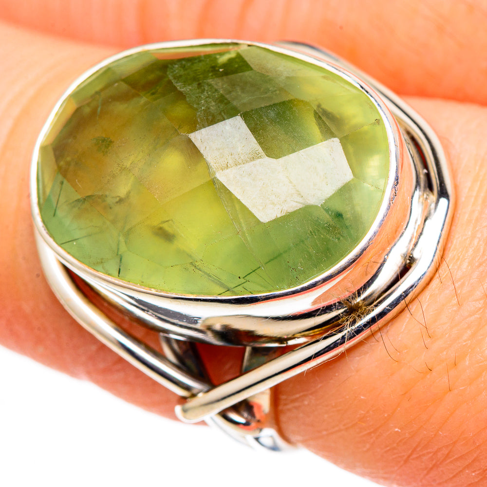 Prehnite Rings handcrafted by Anasilvercos - RING98809