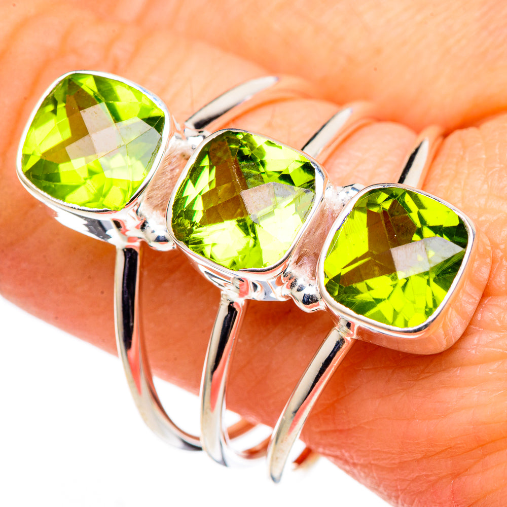 Peridot Rings handcrafted by Anasilvercos - RING98815