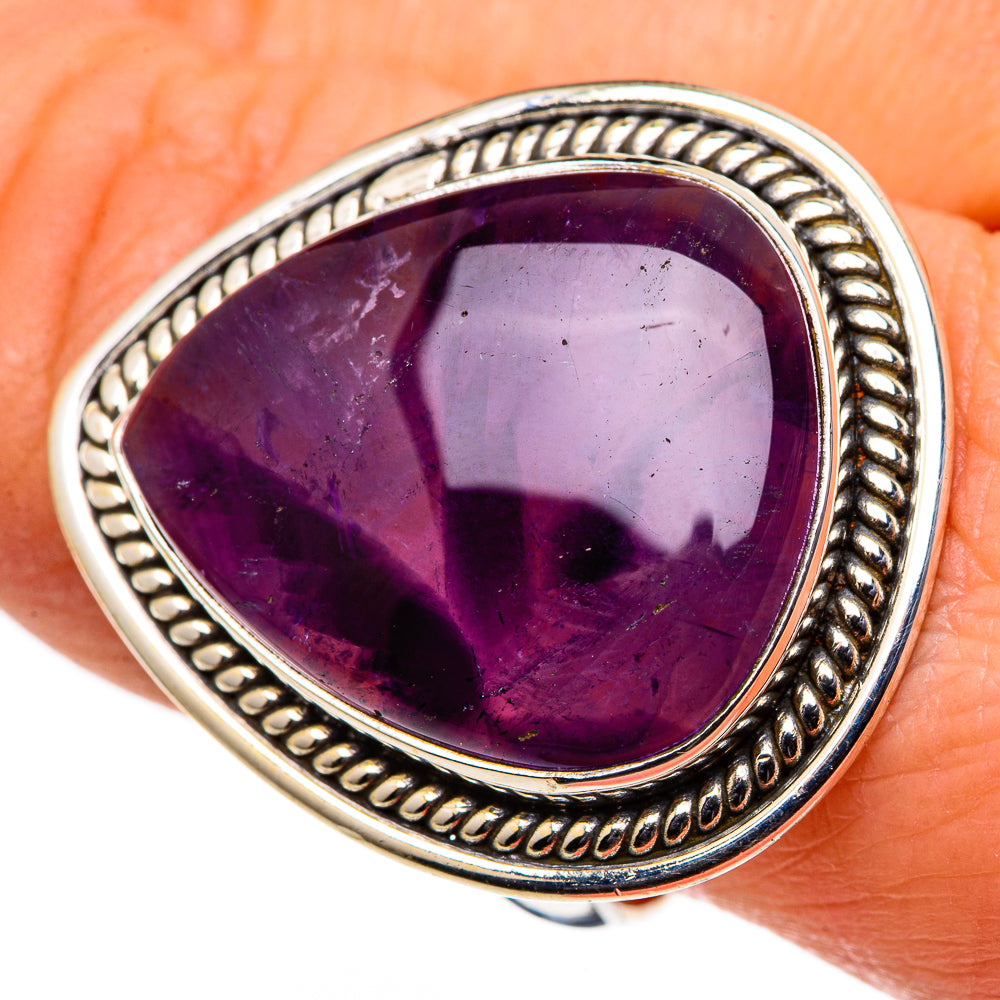 Star Amethyst Rings handcrafted by Anasilvercos - RING98833