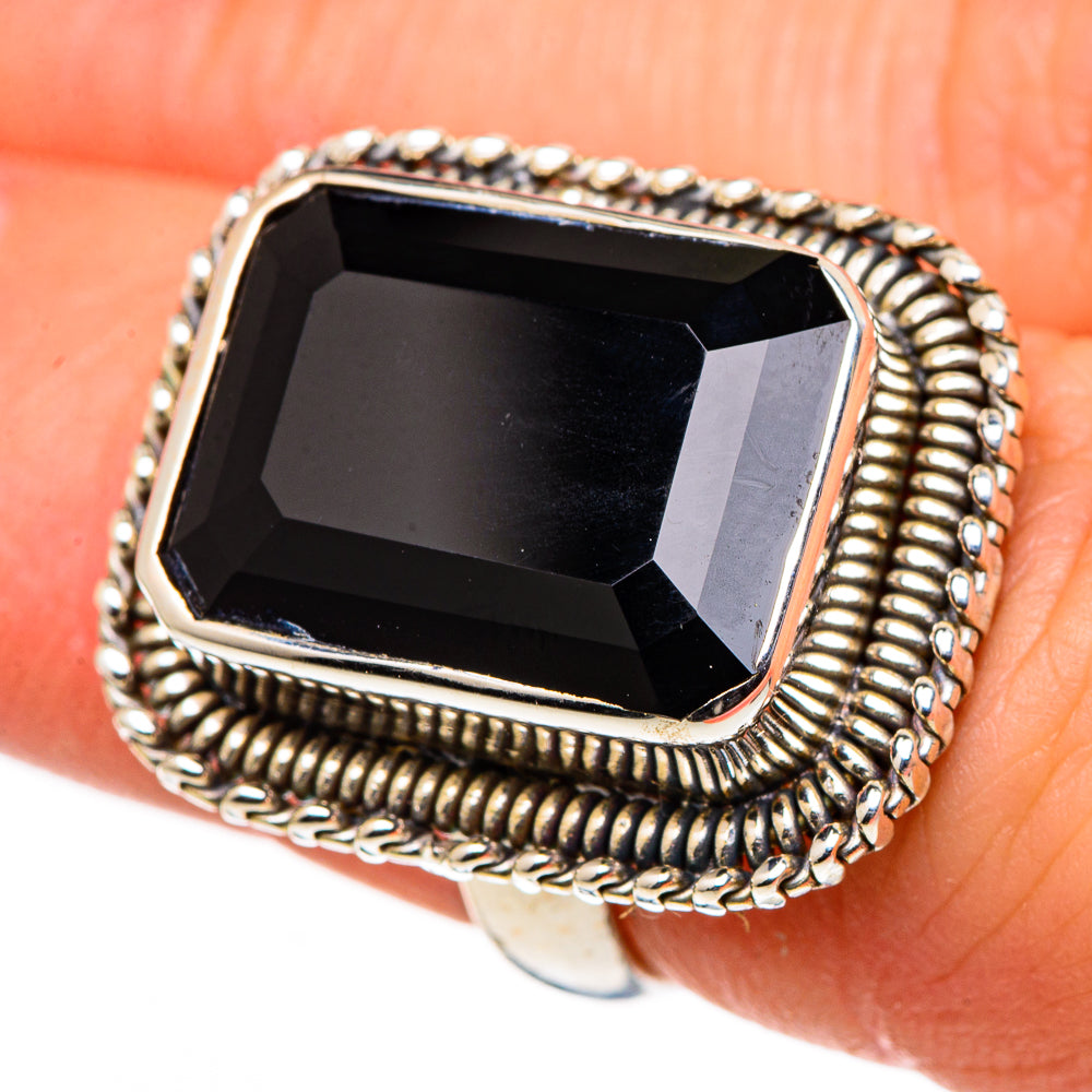 Black Onyx Rings handcrafted by Anasilvercos - RING98835