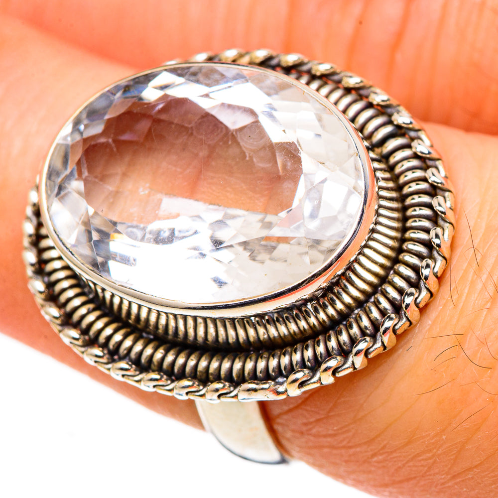 White Quartz Rings handcrafted by Anasilvercos - RING98840