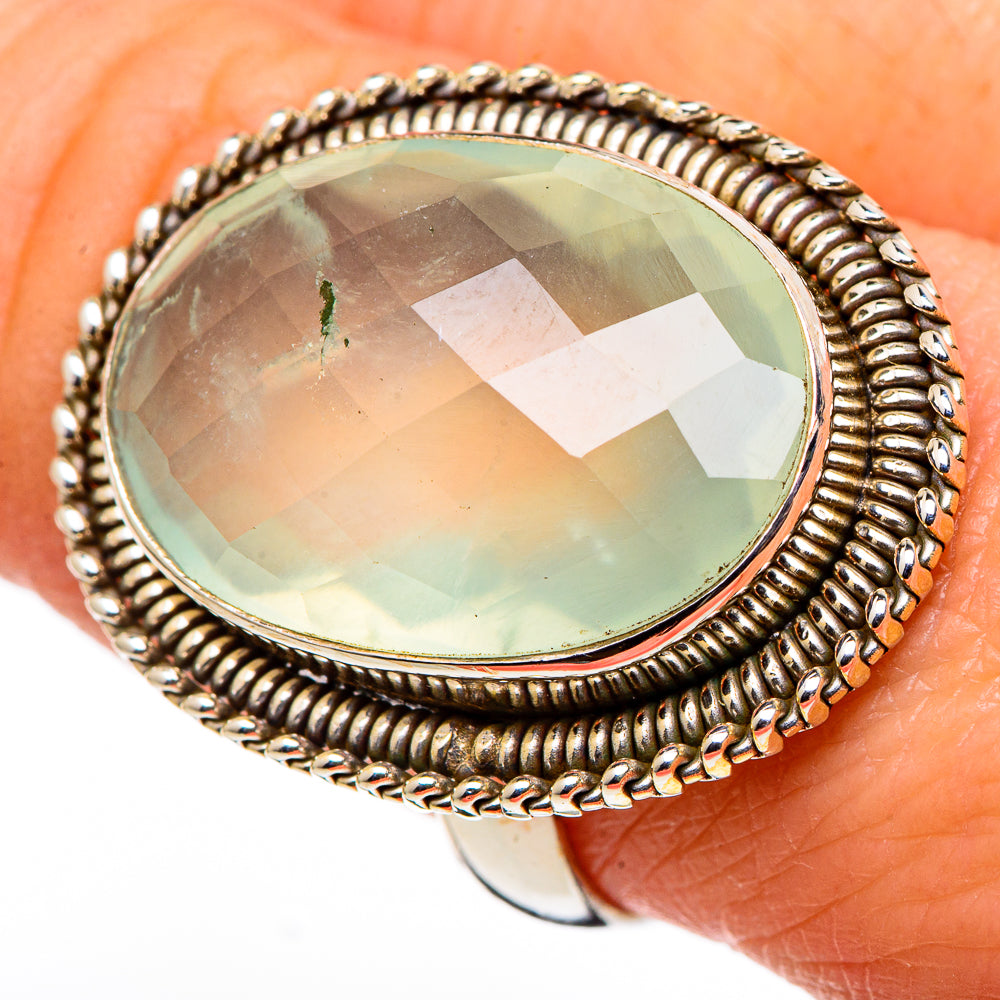 Prehnite Rings handcrafted by Anasilvercos - RING98860
