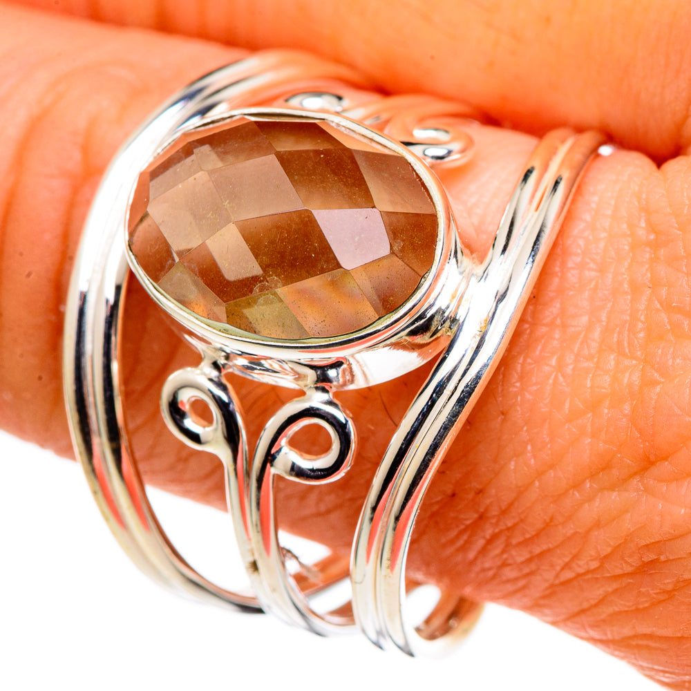 Green Amethyst Rings handcrafted by Anasilvercos - RING98862