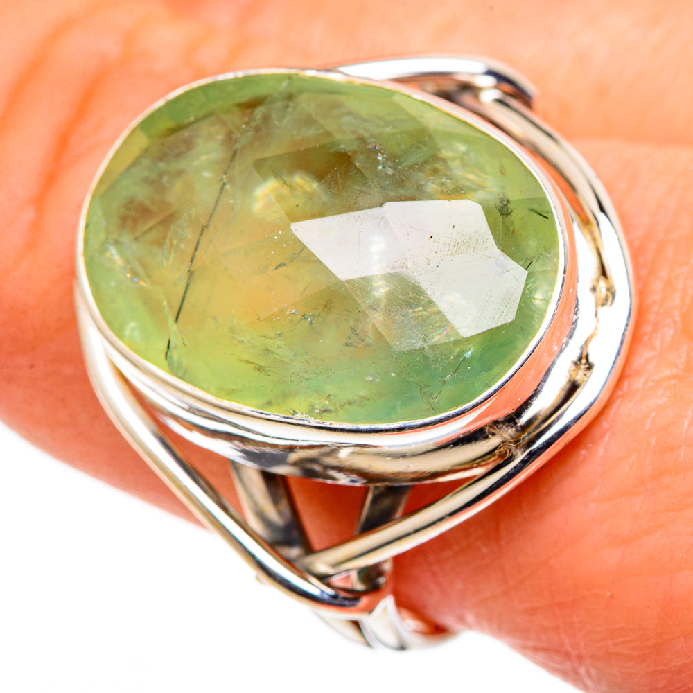 Prehnite Rings handcrafted by Anasilvercos - RING98863