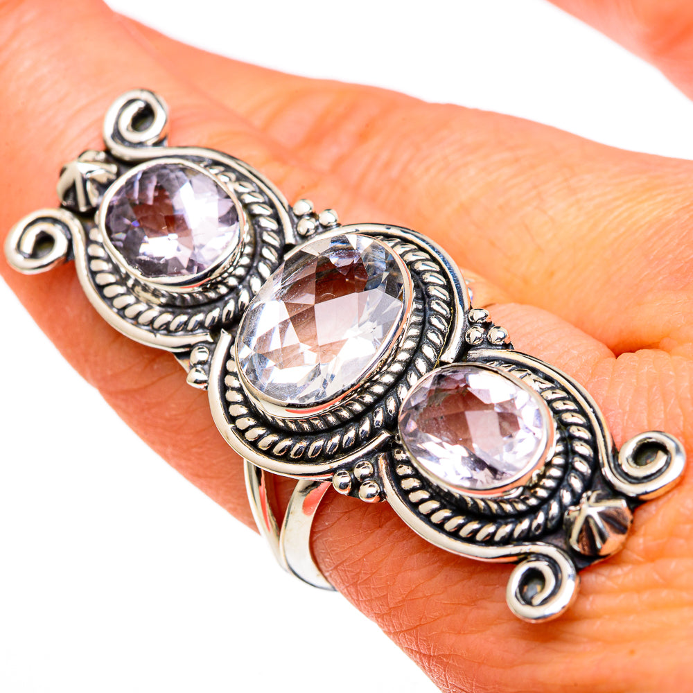 White Quartz Rings handcrafted by Anasilvercos - RING98878