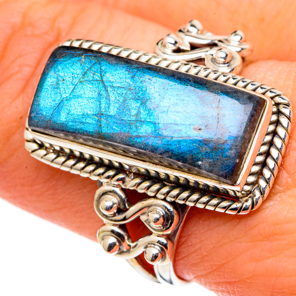 Labradorite Rings handcrafted by Anasilvercos - RING98892
