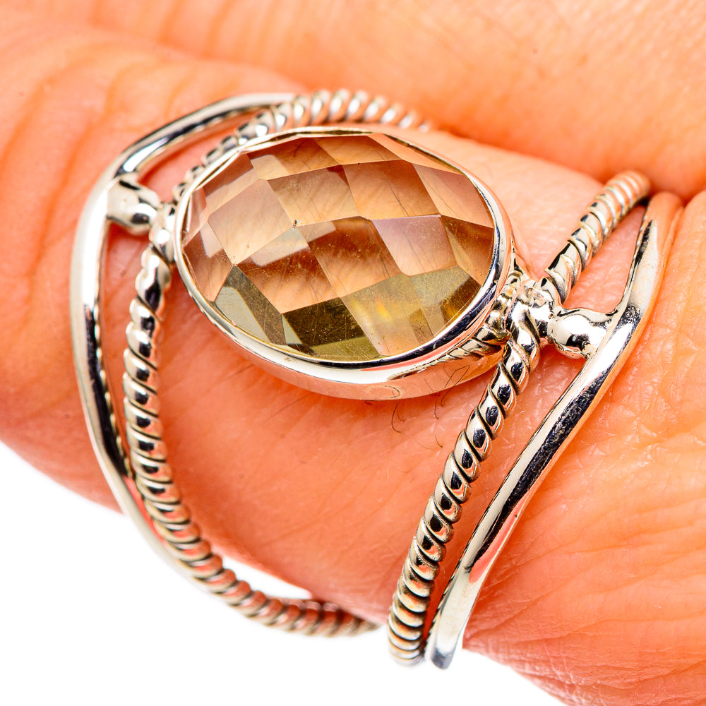 Green Amethyst Rings handcrafted by Anasilvercos - RING98898