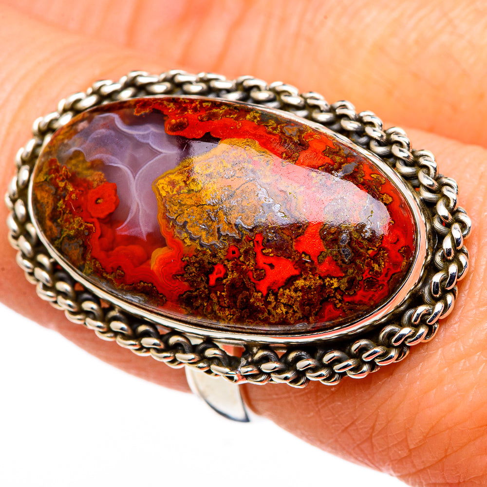 Mahogany Obsidian Rings handcrafted by Anasilvercos - RING98901