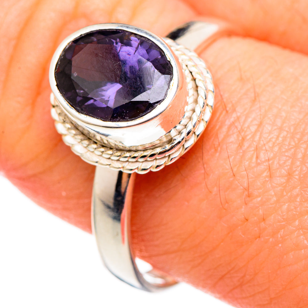 Violet Spinel Rings handcrafted by Anasilvercos - RING98930