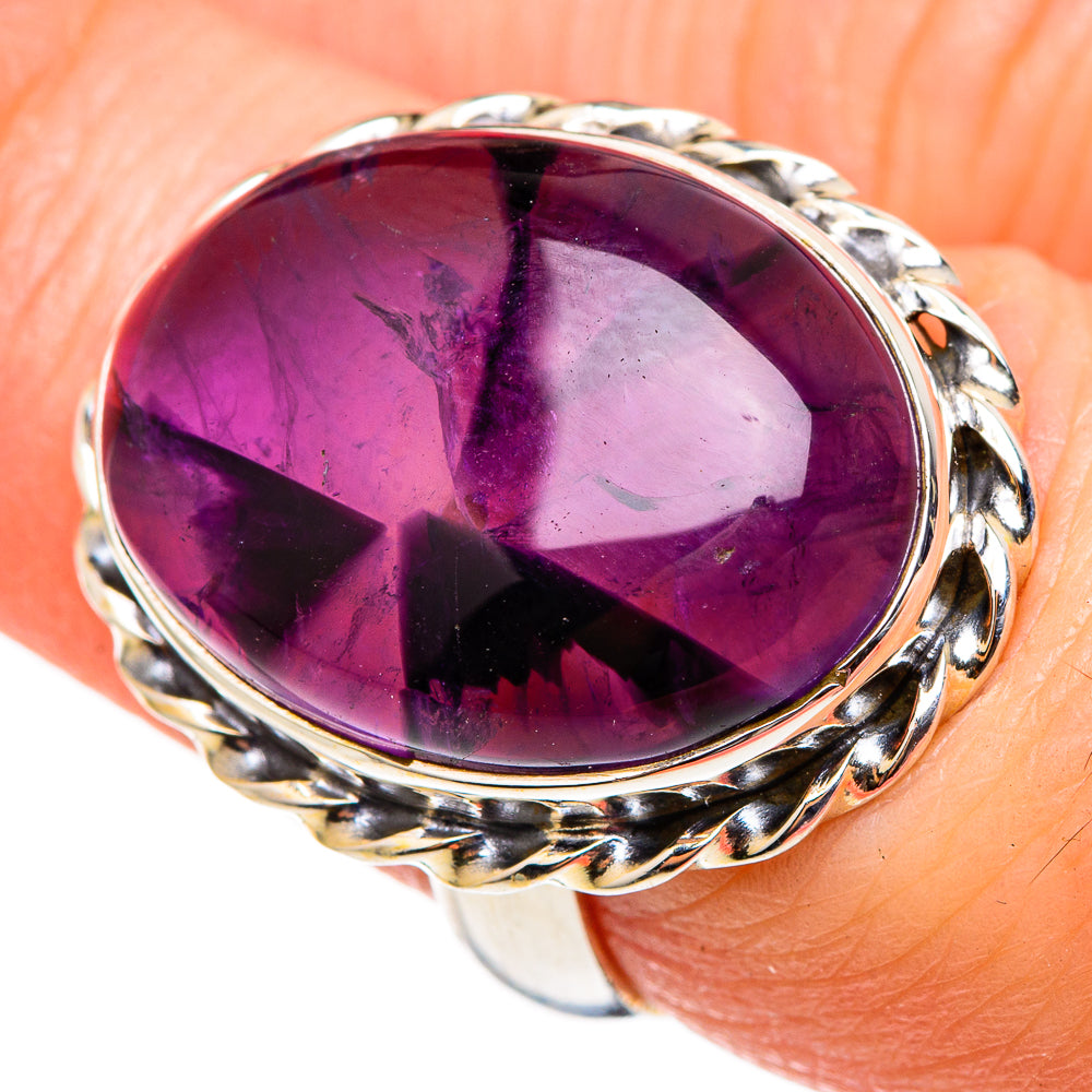 Star Amethyst Rings handcrafted by Anasilvercos - RING98931