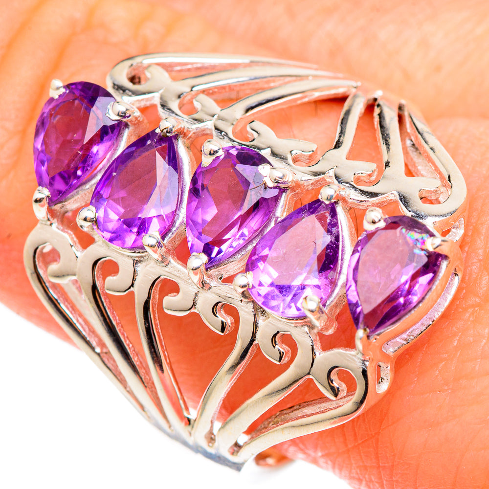 Amethyst Rings handcrafted by Anasilvercos - RING98933