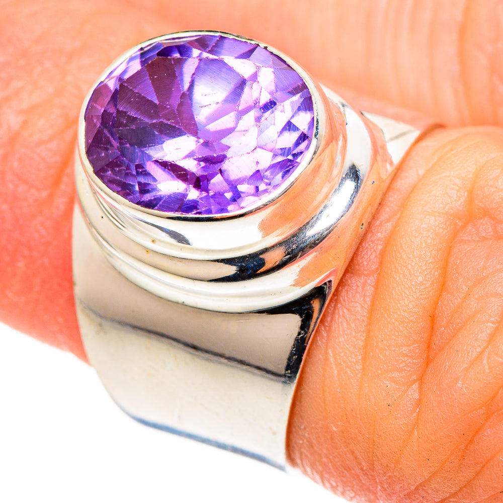 Color Change Alexandrite (lab.) Rings handcrafted by Anasilvercos - RING98936
