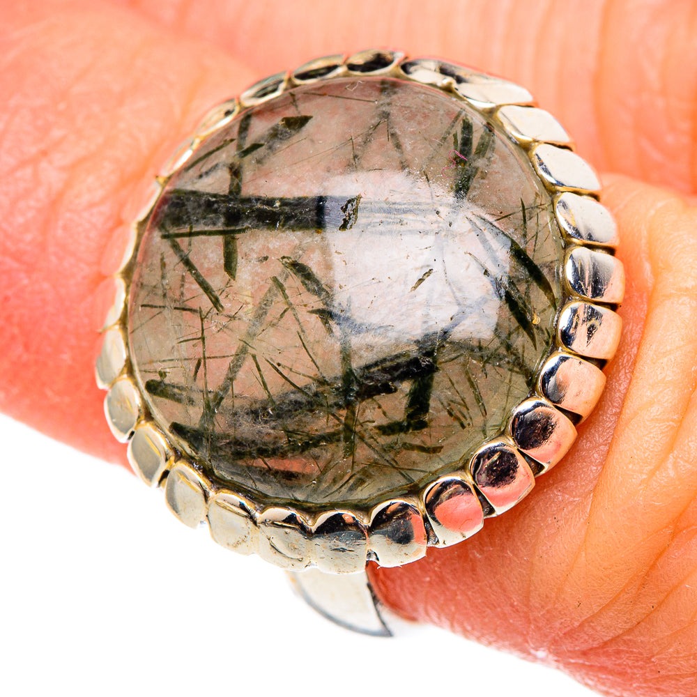 Tourmalinated Quartz Rings handcrafted by Anasilvercos - RING98939