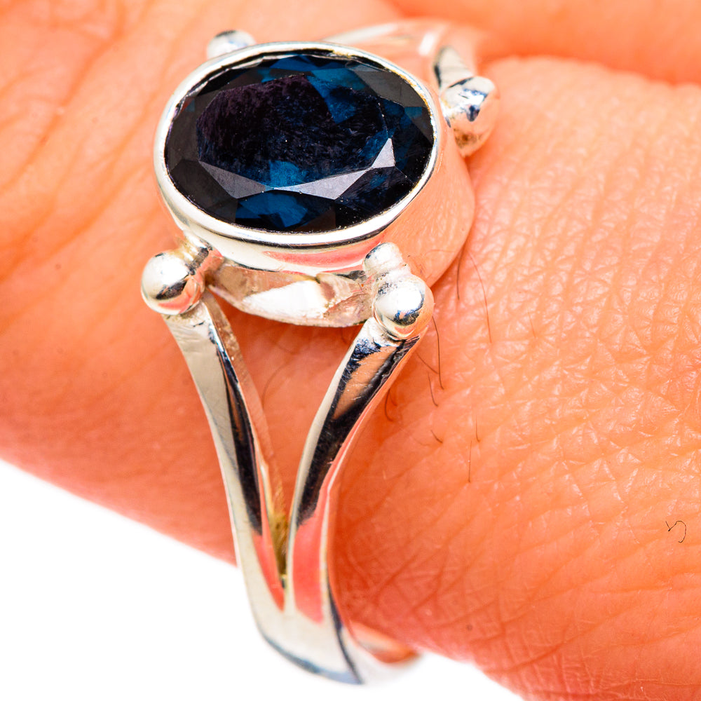 Blue Spinel Rings handcrafted by Anasilvercos - RING98953