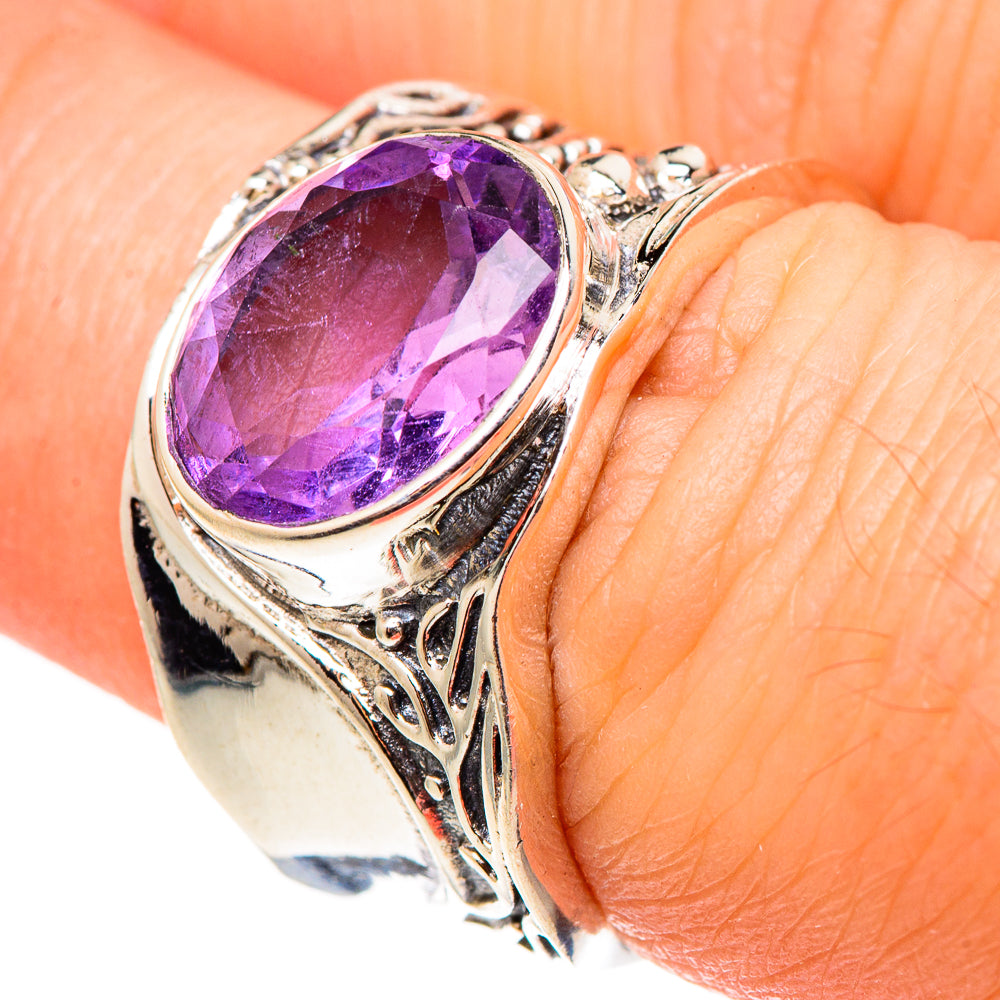 Color Change Alexandrite (lab.) Rings handcrafted by Anasilvercos - RING98968