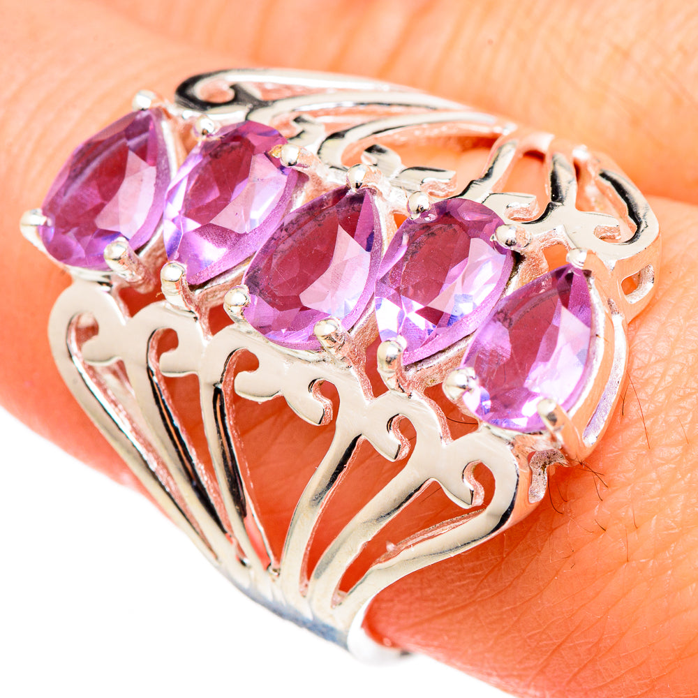 Color Change Alexandrite (lab.) Rings handcrafted by Anasilvercos - RING98969