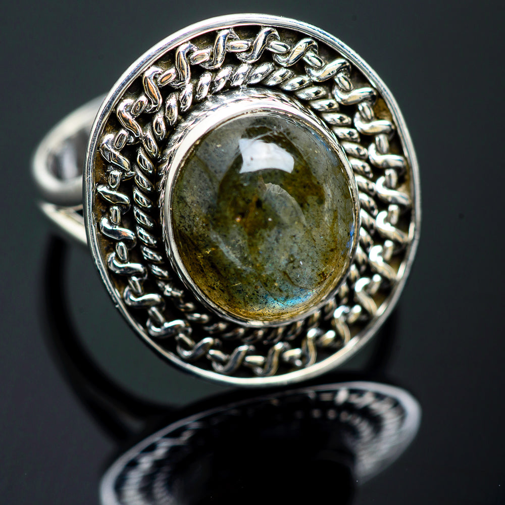 Labradorite Rings handcrafted by Anasilvercos - RING989776