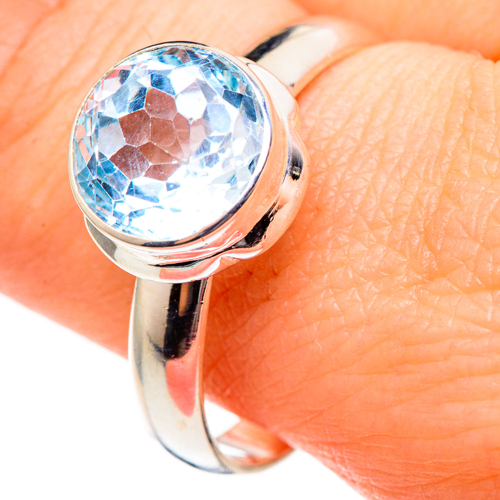 Blue Topaz Rings handcrafted by Anasilvercos - RING98992