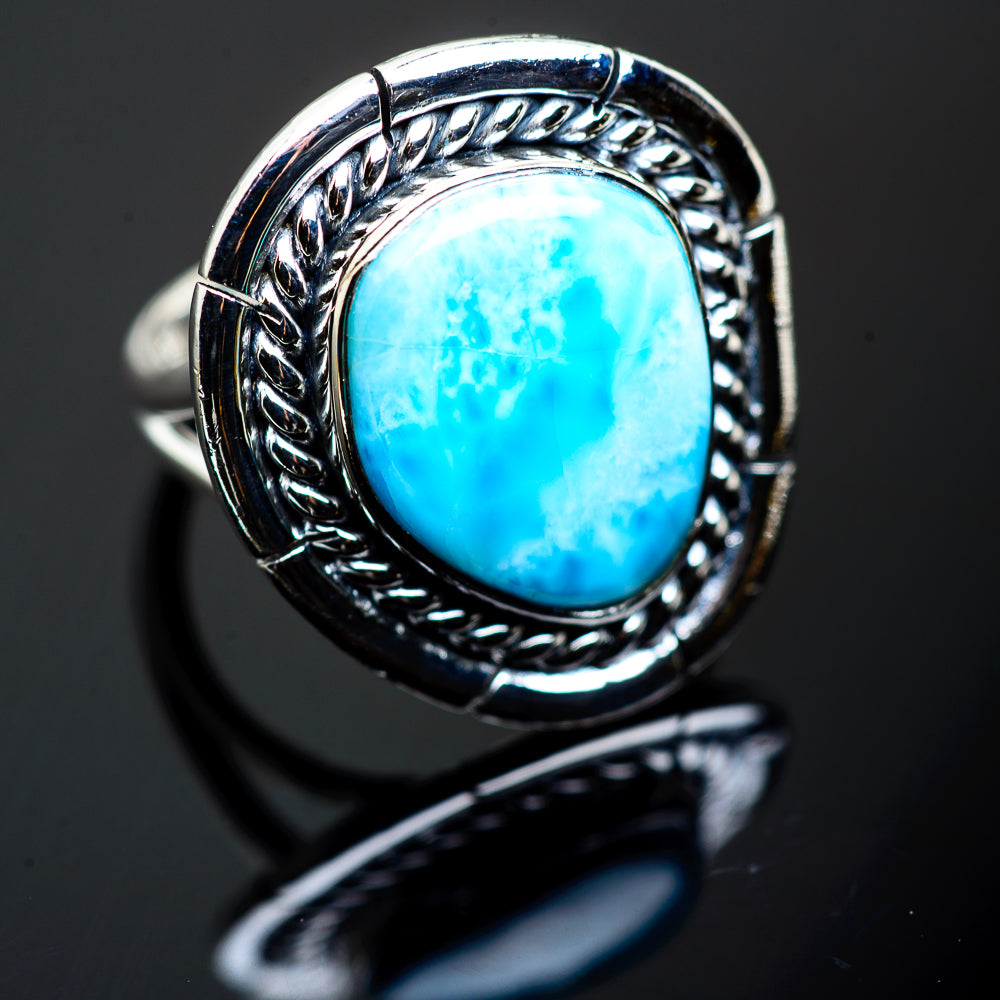 Larimar Rings handcrafted by Anasilvercos - RING989957