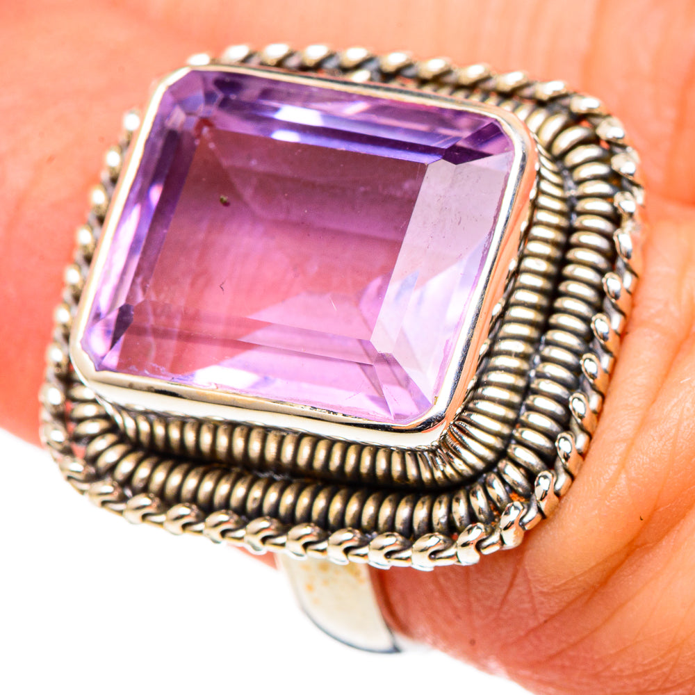 Amethyst Rings handcrafted by Anasilvercos - RING99006
