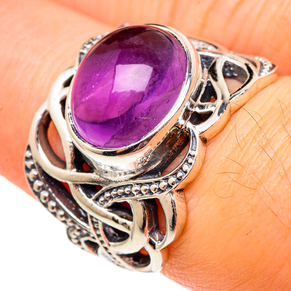 Amethyst Rings handcrafted by Anasilvercos - RING99009
