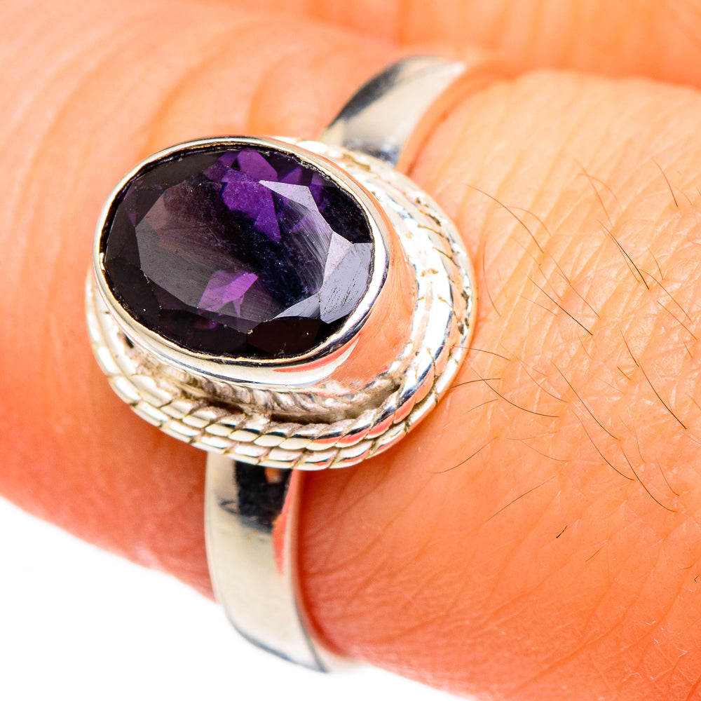 Purple Spinel Rings handcrafted by Anasilvercos - RING99014