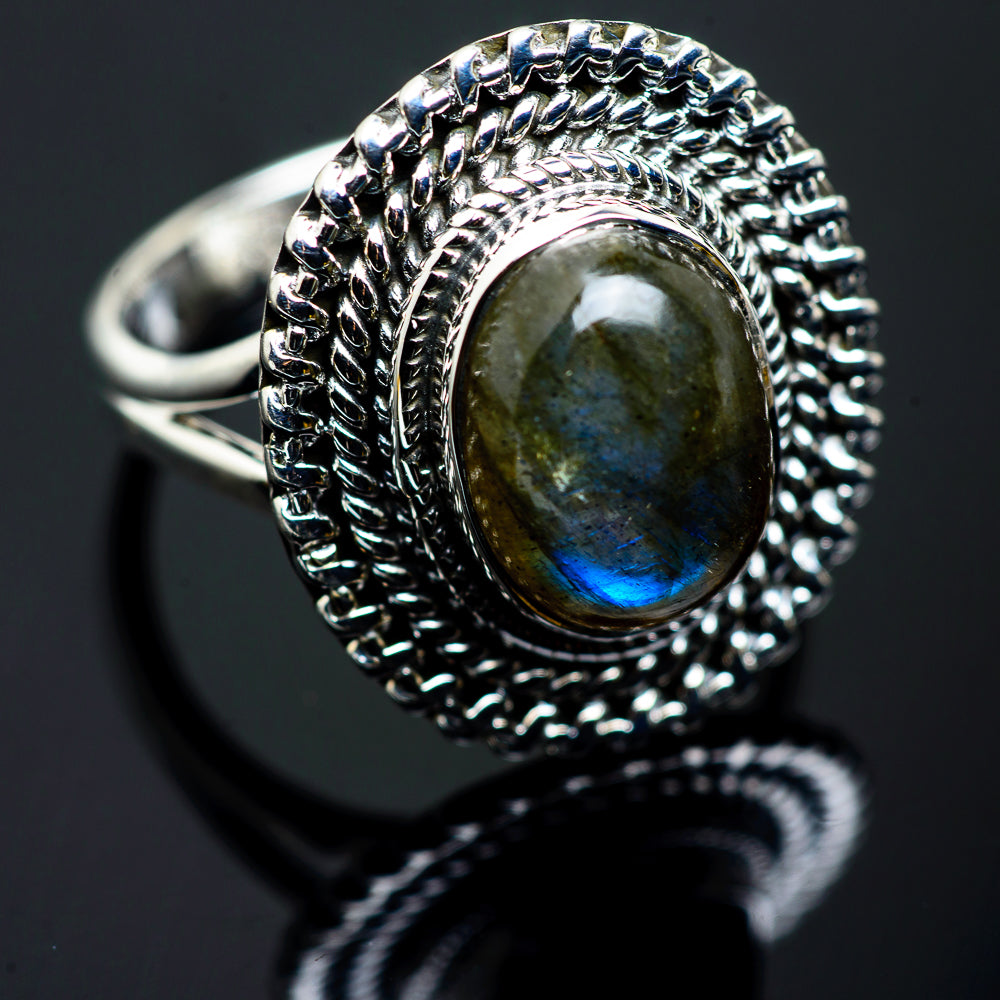 Labradorite Rings handcrafted by Anasilvercos - RING990144